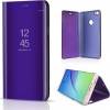 Book Case Clear View Cover Flip for Samsung Galaxy S6 Edge Plus Purple(OEM)